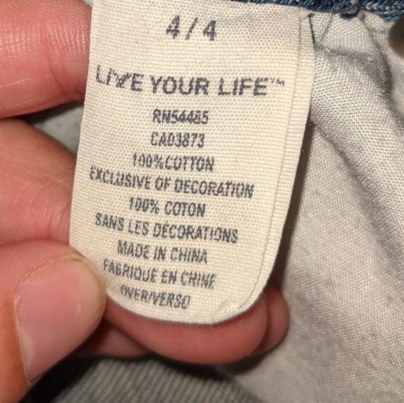 AEO Cutoff Distressed Shorts Sz 4 - Picture 3 of 10